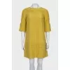 Green silk dress