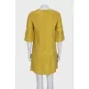 Green silk dress