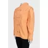 Distressed effect denim jacket with buttons