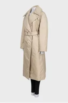 Beige wrap coat
