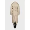 Beige wrap coat