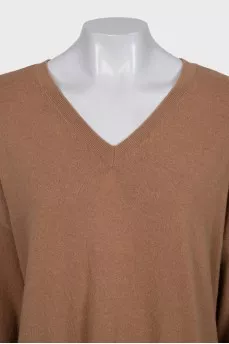 Brown wool dress