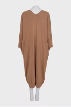 Brown wool dress