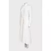 Silk maxi dress with lace elements