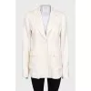Fitted linen jacket