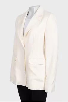 Fitted linen jacket