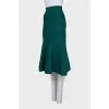 Flared skirt with shiny thread with tag