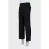 Men's straight-leg wool trousers