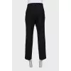 Men's straight-leg wool trousers