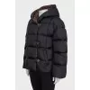 Straight button down jacket with tag