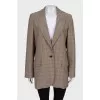 Single-breasted button-down jacket