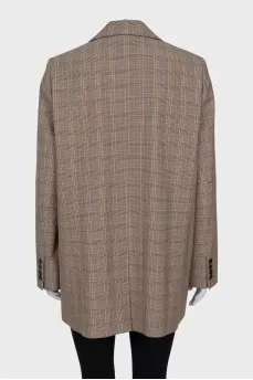 Single-breasted button-down jacket