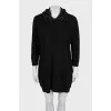 Black wool dress