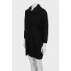 Black wool dress