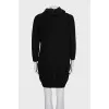 Black wool dress