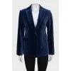 Blue velvet jacket