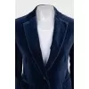 Blue velvet jacket