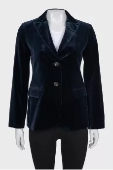 Velvet blue jacket