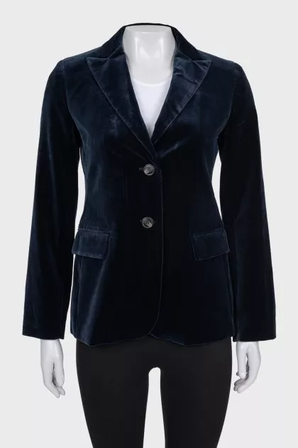 Velvet blue jacket