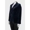 Velvet blue jacket