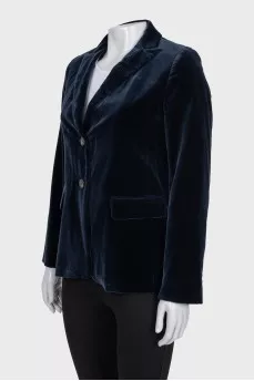Velvet blue jacket