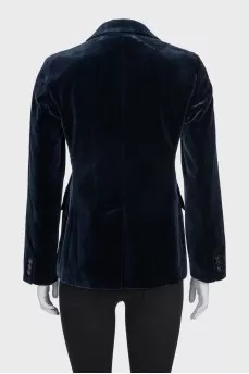 Velvet blue jacket