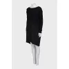 Loose-fitting wool dress