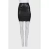 Black leather skirt