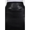 Black leather skirt