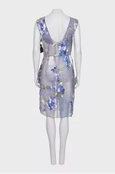 Silk sheer dress with tag
