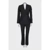 Pinstripe wool suit