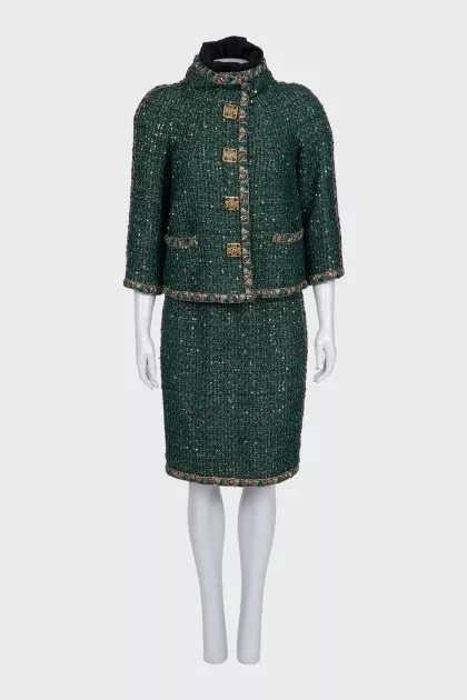 Suit with a jacket and dress