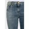 Tapered jeans with a distressed effect