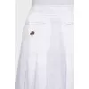 Large pleated skirt with buttons