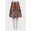 Full printed silk skirt