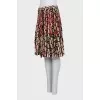 Full printed silk skirt