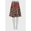 Full printed silk skirt