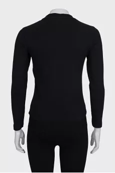 Black long sleeve with rhinestones