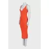 Orange strappy dress