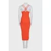 Orange strappy dress