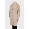 Beige teddy coat