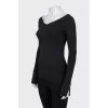 Black pullover with tag