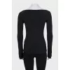Black pullover with tag