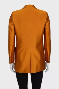 Double-breasted jacket with accent pockets