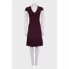 Fitted dress with short sleeves