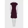 Fitted dress with short sleeves