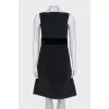Fitted black dress with a zipper
