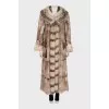 Long sheepskin coat with fur