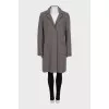 Cashmere button-down coat