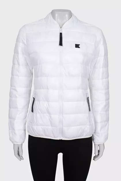 White quilted jacket